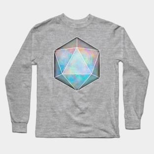 Opal Gemstone D20 Dice Long Sleeve T-Shirt